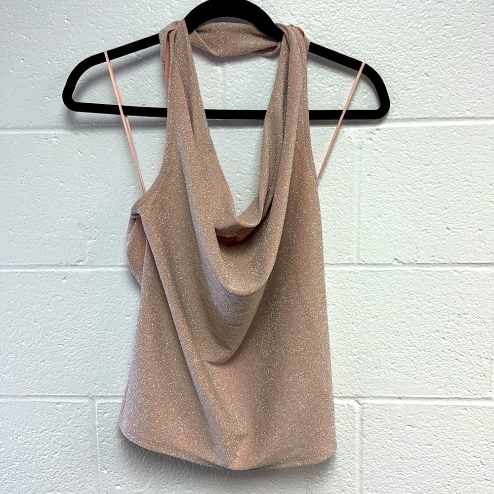 Express Muted Pink Sleeveless Cowl Neck Top - Picture 7 of 11